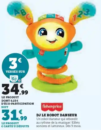 Super U Dj le robot danseur offre