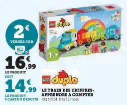 Super U Le train des chiffres offre