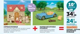 Super U Cottage sylvanian + voiture decapotable sylvanian offre