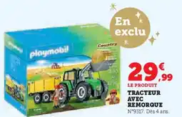 Super U Tracteur avec remorque offre