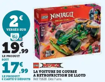 Super U La voiture de course a retrofriction de lloyd offre