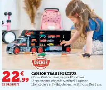 Super U Camion transporteur offre