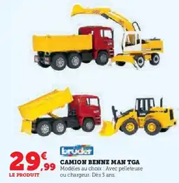 Super U Camion benne man tga offre