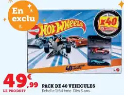 Super U Pack de 40 vehicules offre