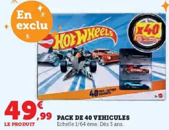 Super U Pack de 40 vehicules offre