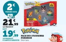 Super U Pack de 6 figurines offre