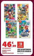 Super U Jeu nintendo switch mario offre