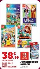 Super U Jeu nintendo switch offre