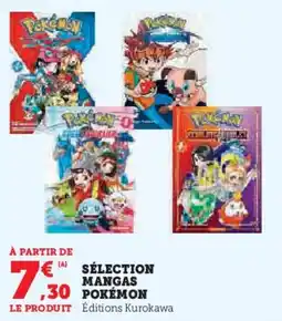 Super U Sélection mangas pokémon offre