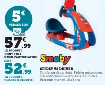 Super U Spidey v8 driver offre