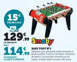 Super U Baby foot n1 offre