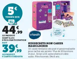 Super U Kidisecrets mon casier magiclocker offre