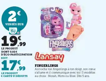 Super U Fingerlings offre