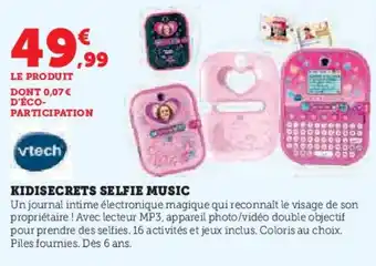 Super U Kidisecrets selfie music offre