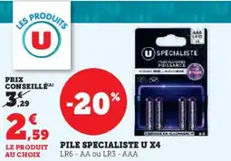 Super U Pile specialiste u x4 offre