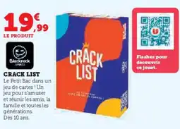 Super U Crack list offre
