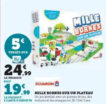 Super U Mille bornes sur un plateau offre