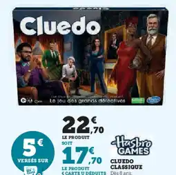 Super U Cluedo classique offre