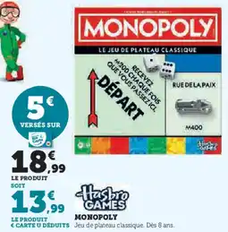 Super U Monopoly offre