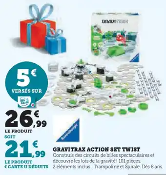 Super U Gravitrax action set twist offre