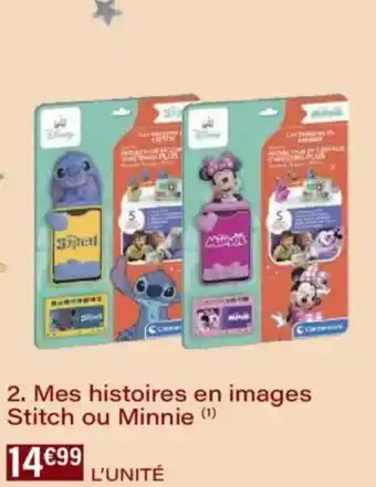 Monoprix Mes histoires en images stitch ou minnie offre