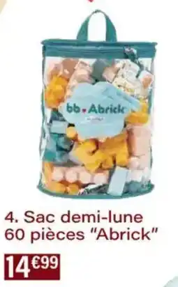 Monoprix Sac demi-lune 60 pièces abrick offre