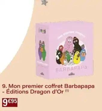 Monoprix Mon premier coffret barbapapa - éditions dragon d'or offre
