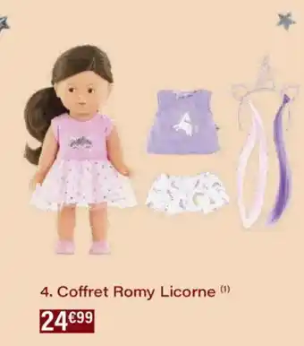 Monoprix Coffret romy licorne offre
