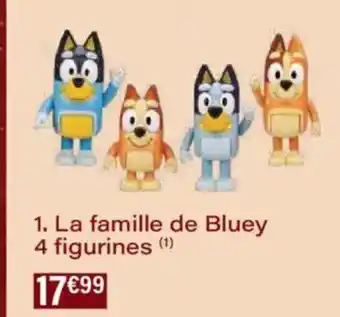 Monoprix La famille de bluey 4 figurines offre