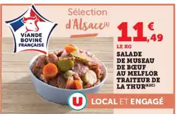 Super U Salade de museau de bœuf au melflor traiteur de la thur offre