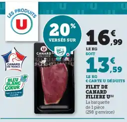 Super U Filet de canard filiere u offre