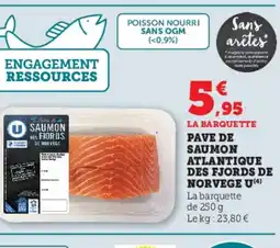 Super U Pave de saumon atlantique des fjords de norvege u offre