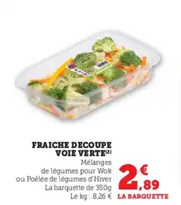 Super U Fraiche decoupe voie verte offre