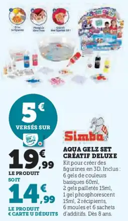 Super U Aqua gelz set créatif deluxe offre