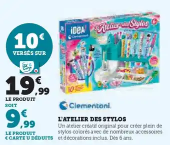 Super U L'atelier des stylos offre
