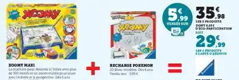 Super U Xoomy maxi + recharge pokemon offre