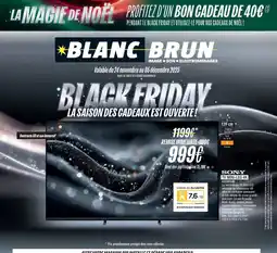 Blanc Brun SONY TV MINI-LED 4K offre