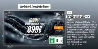 TCL TV QD MINI-LED 4K 75C69K
