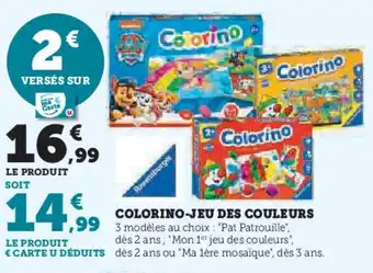 Super U Colorino-jeu des couleu offre