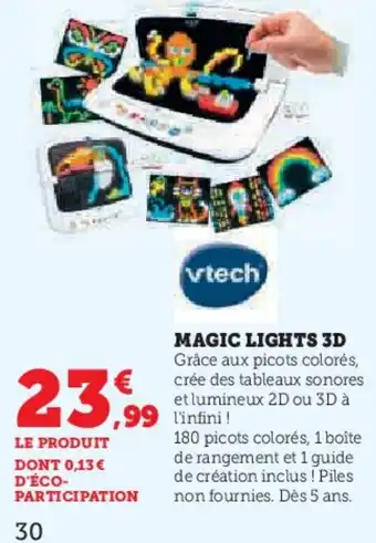 Super U Magic lights 3d offre