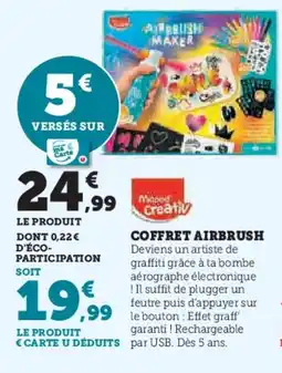 Super U Coffret airbrush offre