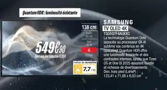 SAMSUNG TV QLED 4K TQ55Q7F4AUXXC