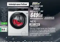 Blanc Brun AEG Lave-linge LFR731611V offre
