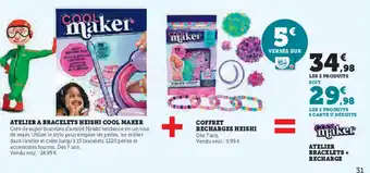 Super U Atelier a bracelets heishi cool maker + coffret recharges heishi offre