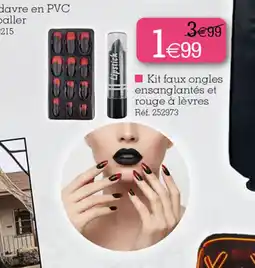 Kandy Kit faux ongles ensanglantés et rouge à lèvres offre