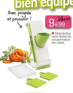 Kandy Mandoline avec boîte de conservation offre