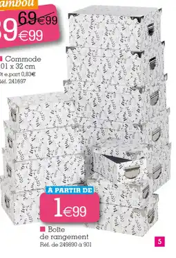 Kandy Boîte de rangement offre