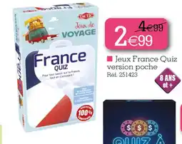 Kandy Jeux France Quiz version poche offre