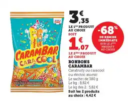 U Express CARAMBAR Bonbons offre