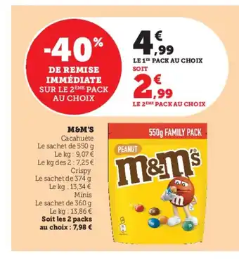 U Express M&M'S offre